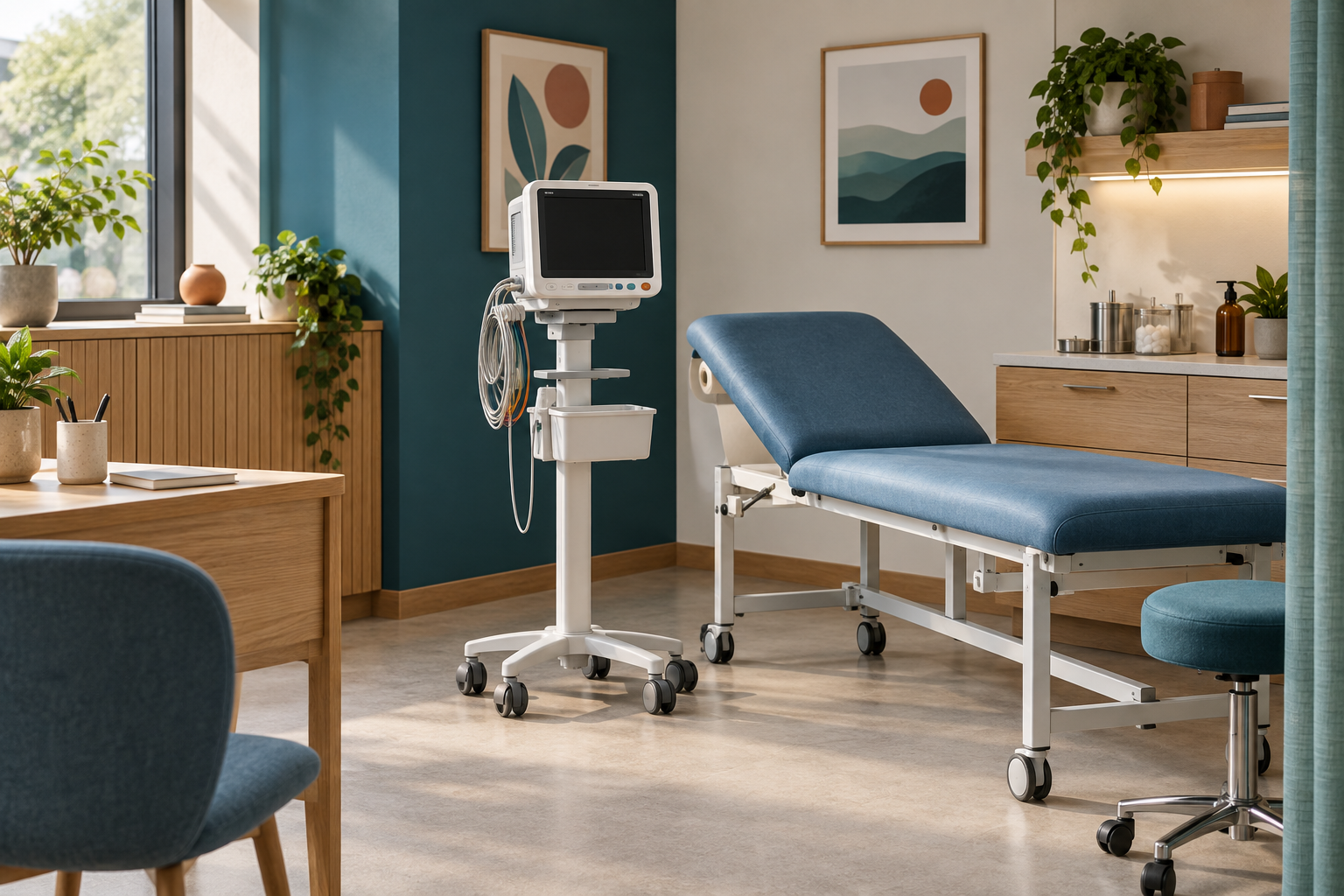 Composición ilustrativa de artículos de MediRooM Clinical